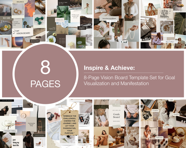 8-Page Vision Board Print