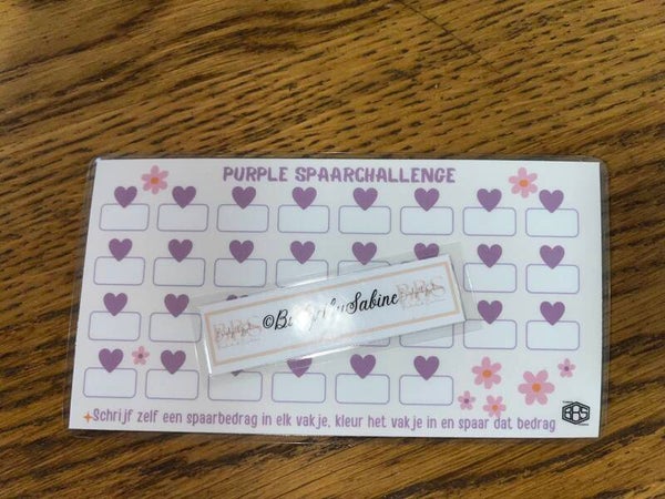 Purple spaarchallenge