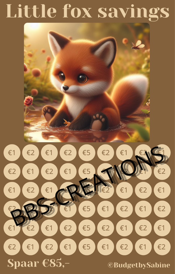 Little fox spaarchallenge