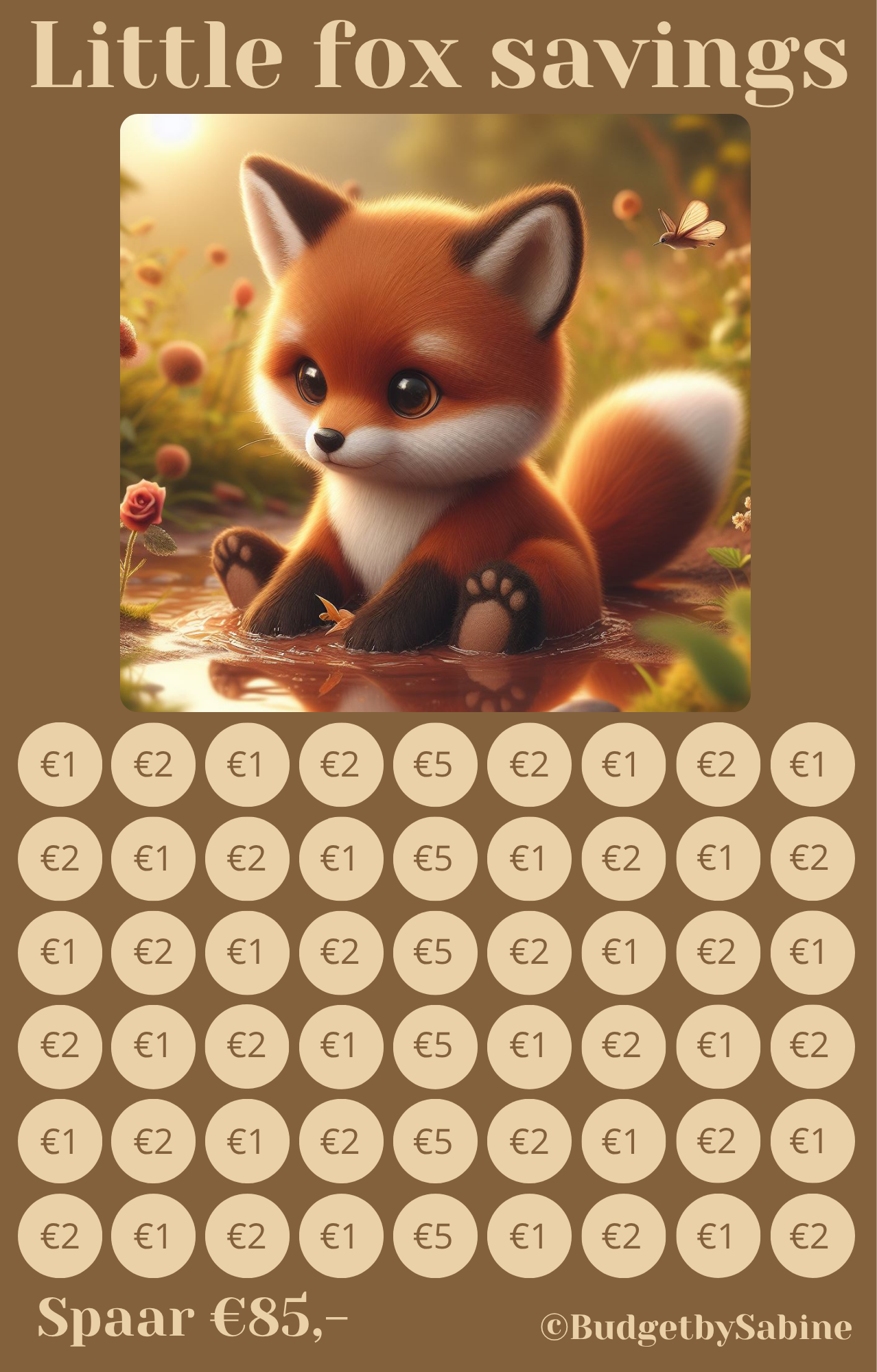 Little fox spaarchallenge