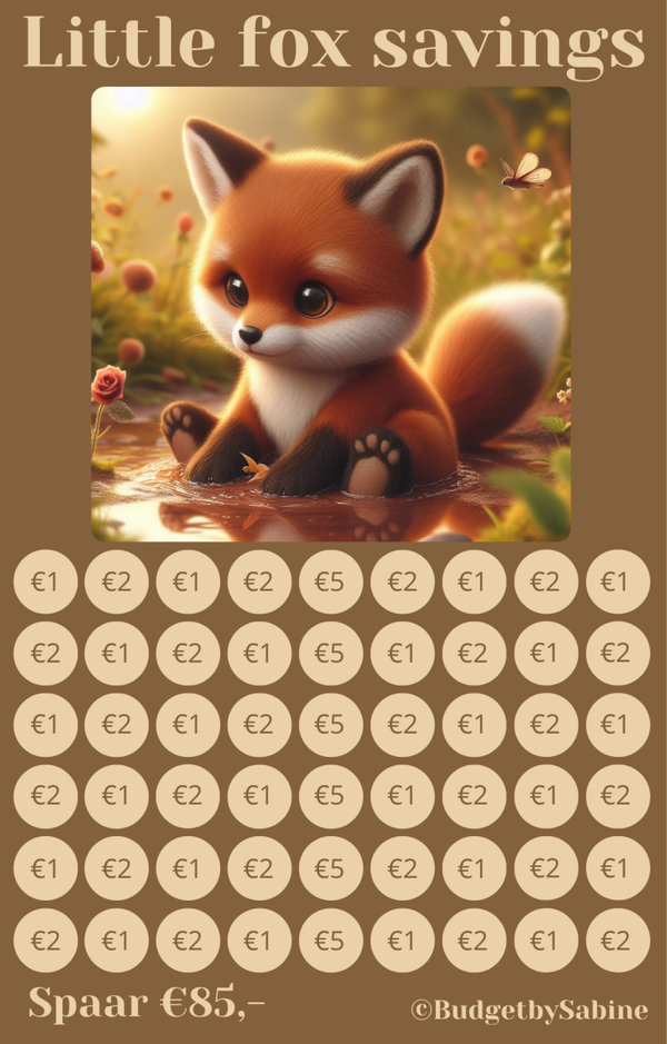 Little fox spaarchallenge