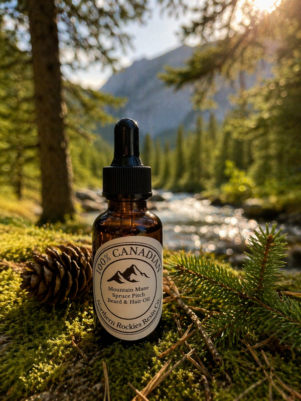 Mountain Mane Spruce Pitch Beard & Hair Oil