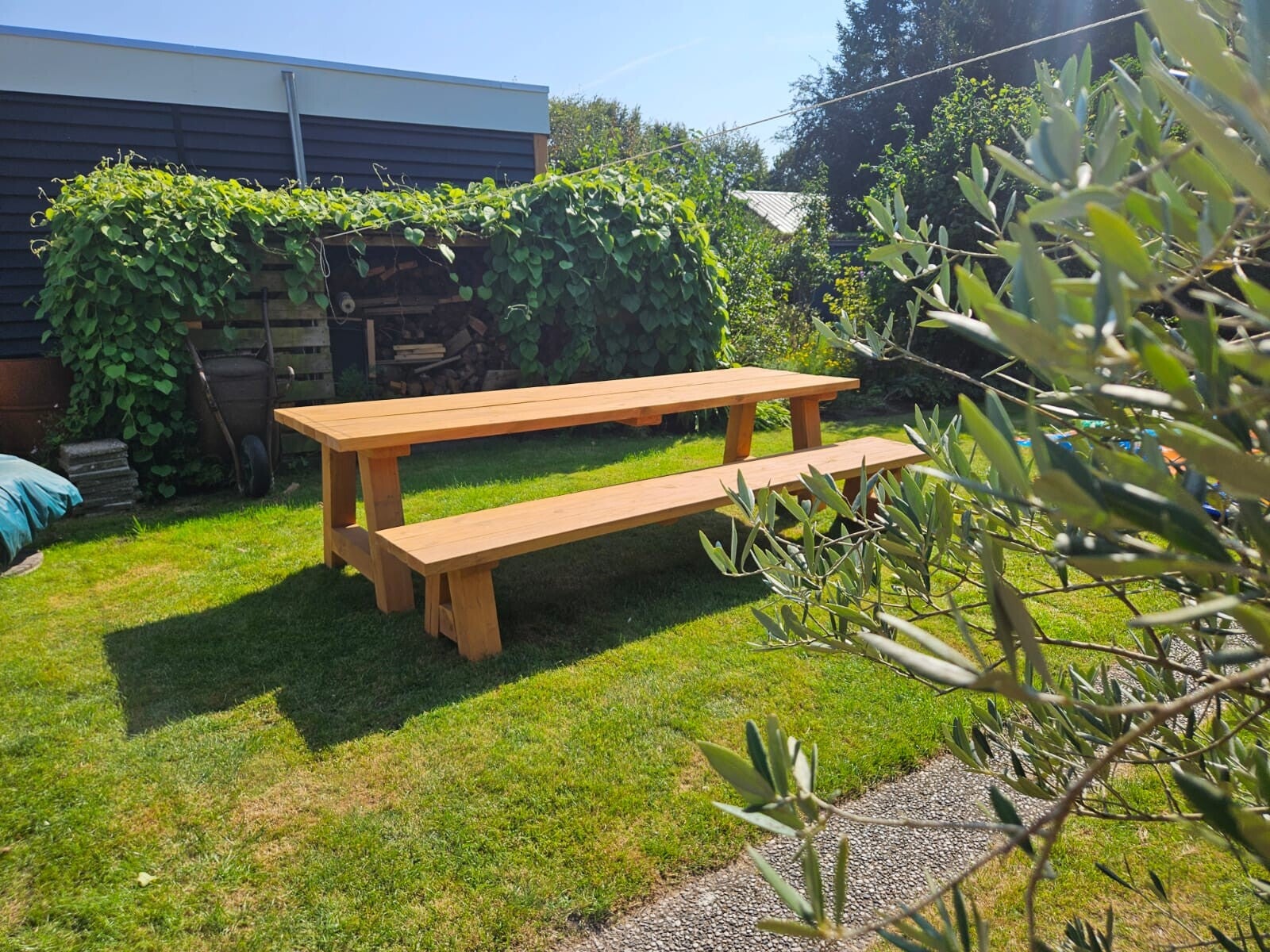 Douglas tuintafel zelf samenstellen (incl. 2x behandeld douglasolie naturel)