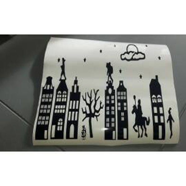 Statische herbruikbare sint sticker