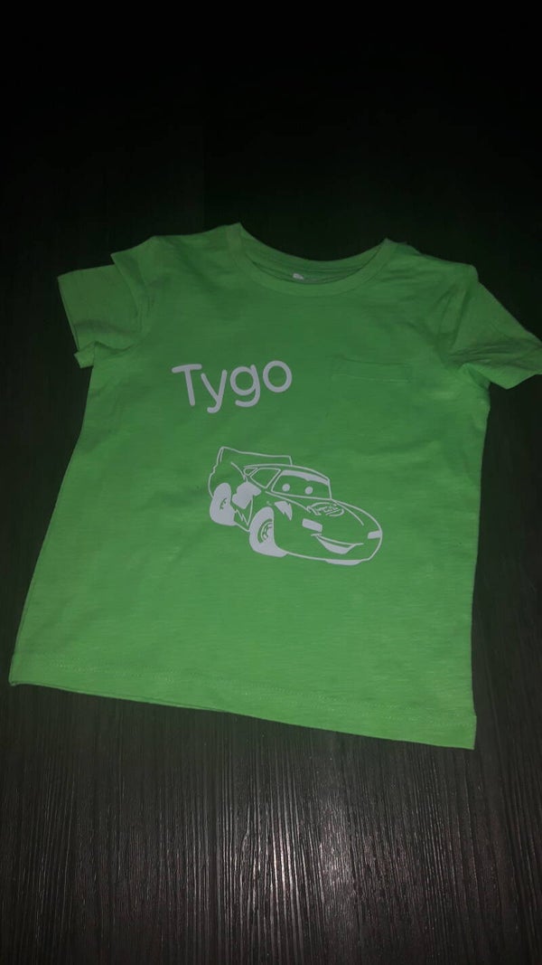 Kindershirt neon groen
