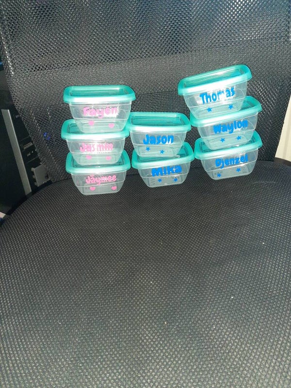 Mini lunch bakje met naam