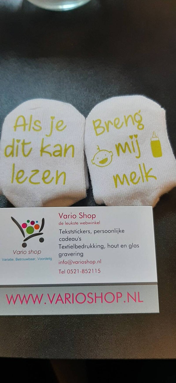 Babysokjes breng me melk