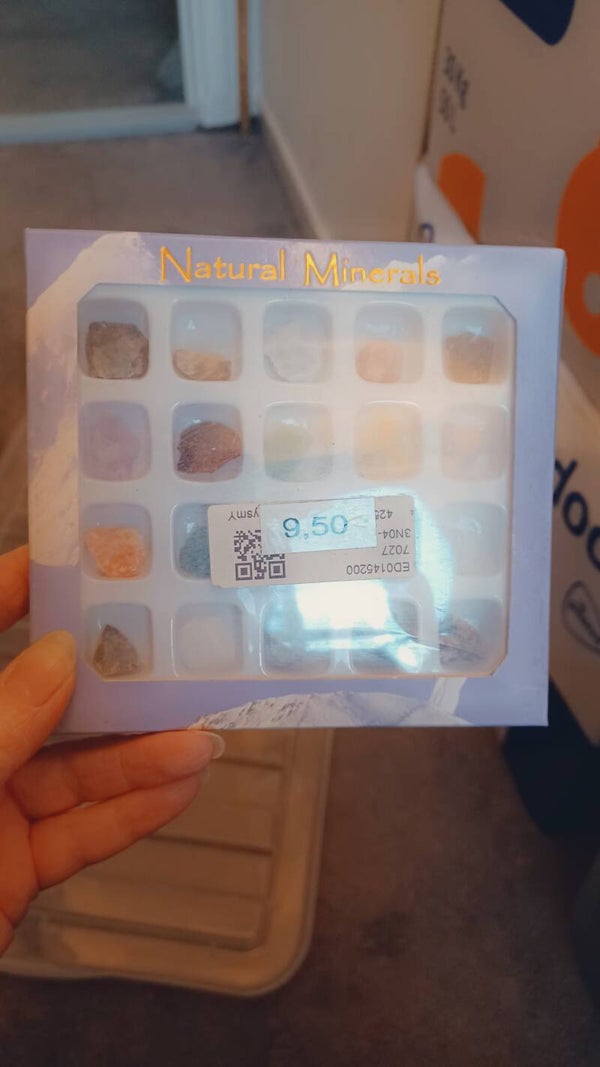Doosje mineraal stenen