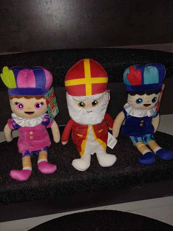 Sint , piet knuffel met naam