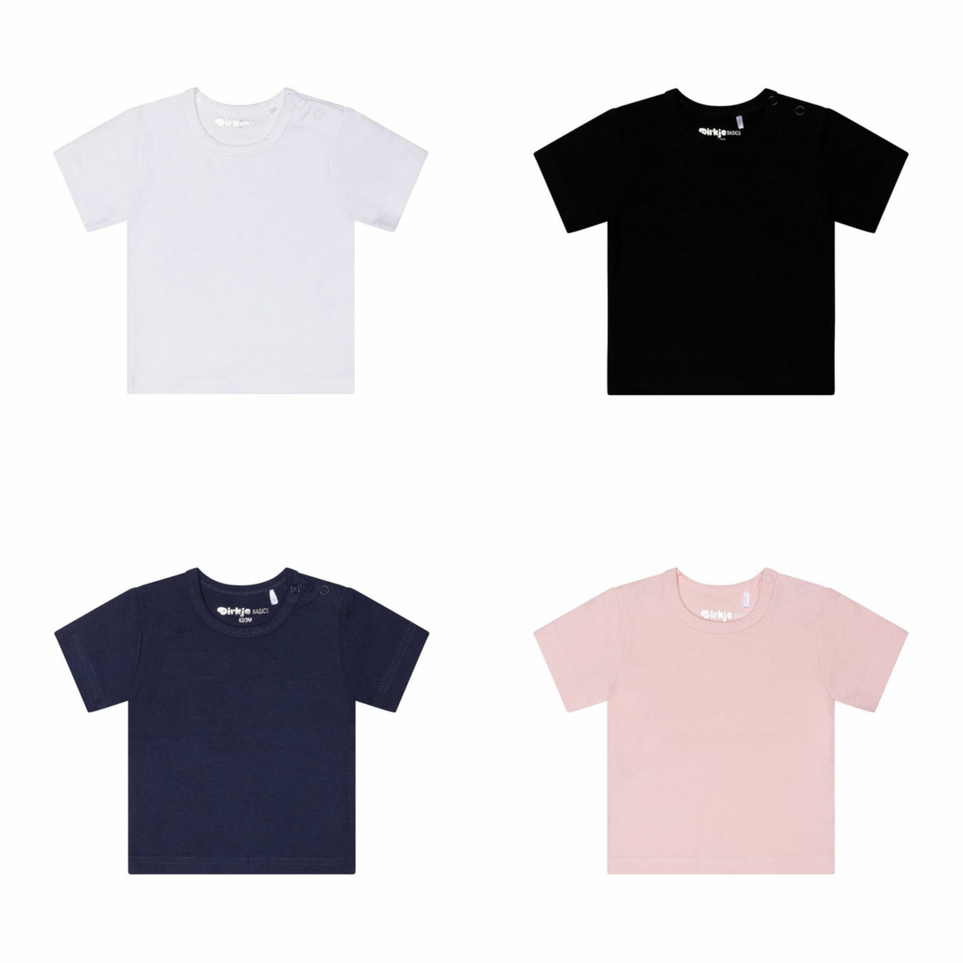 Baby tshirts met bedrukking naar keuze