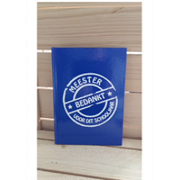 Notitie boekje blauw