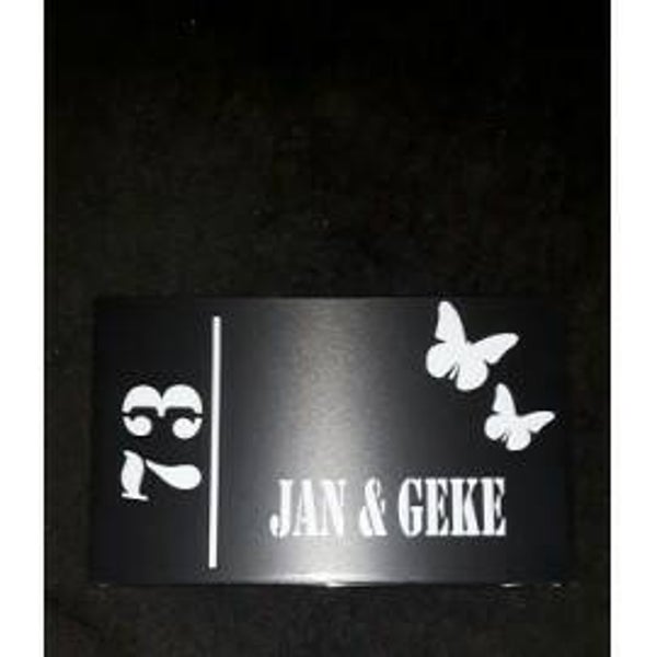 Naambordje rechthoek