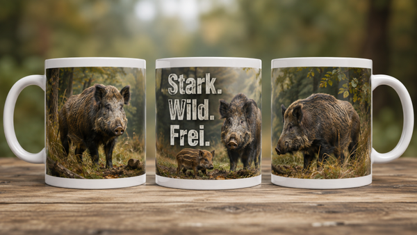 Kaffee-Tasse (Wildschweine)