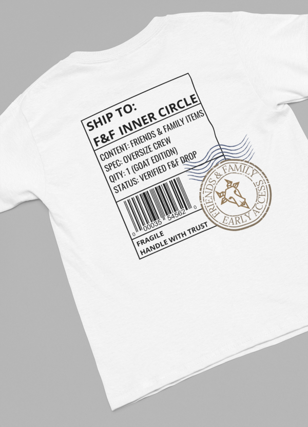 T-shirt blanc  modèle "Inner Circle""