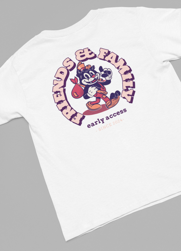 T-shirt blanc  modèle "Stray""