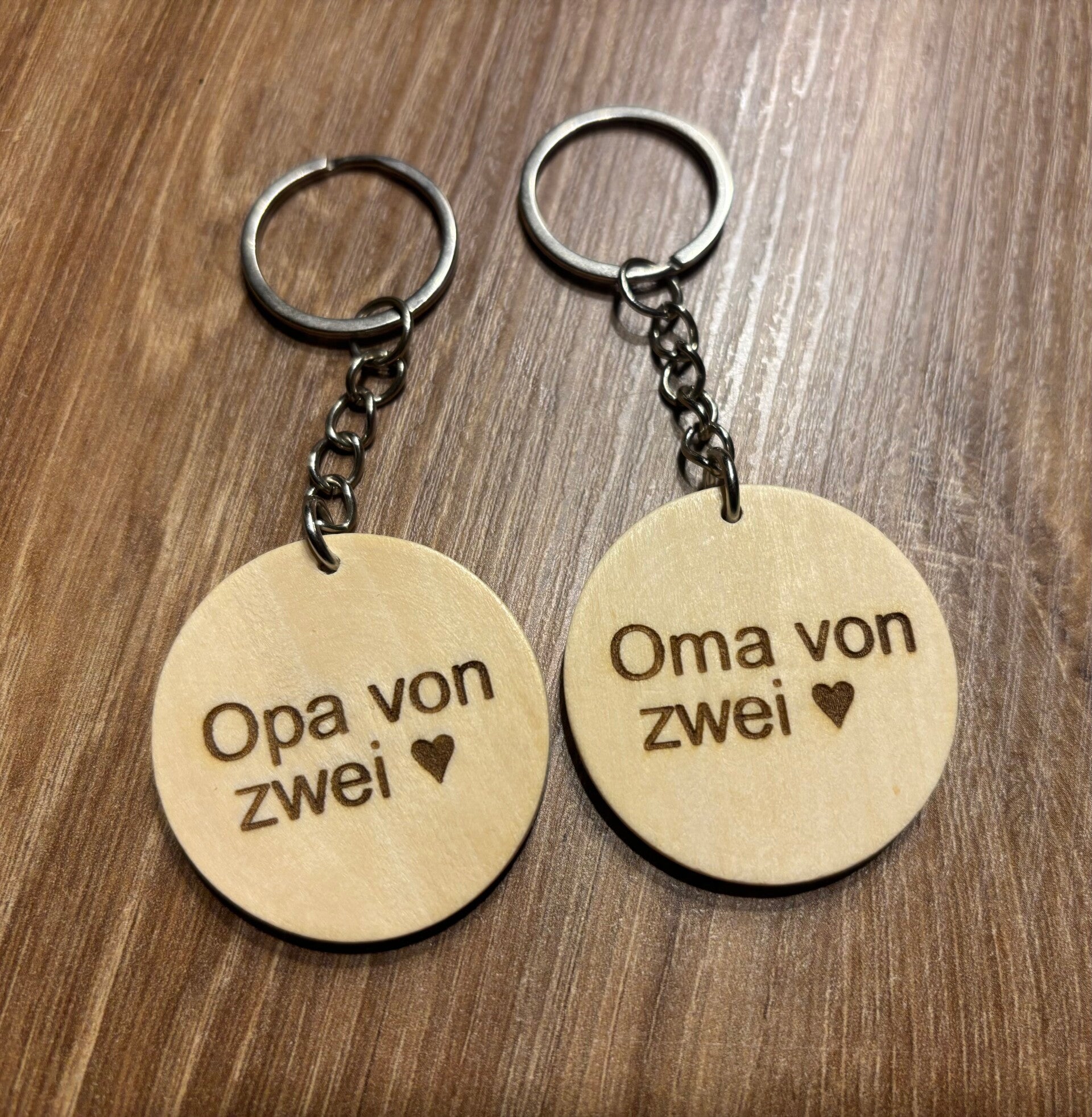 Schlüsselanhänger Filz/Acryl/Holz