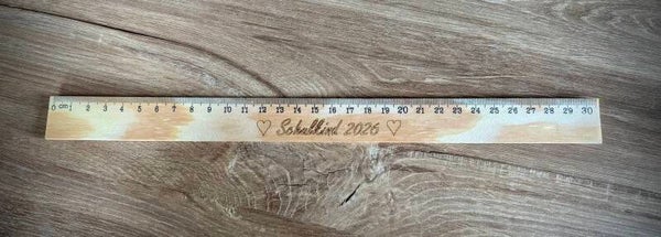 Schulanfang Lineal personalisiert