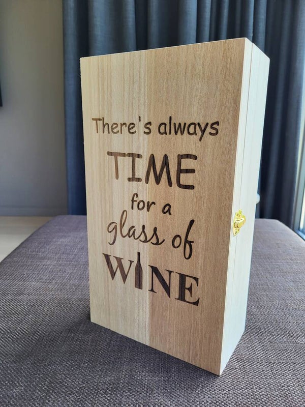 Koffer voor 2 flessen met metalen sluiting (Kopie)