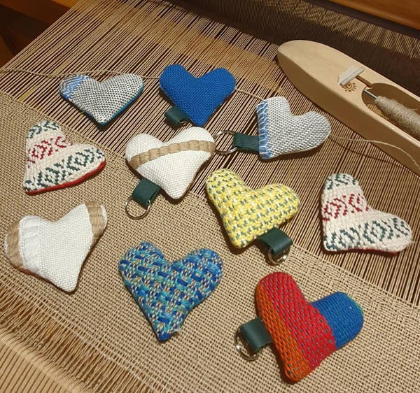 Différents coeurs porte-clé