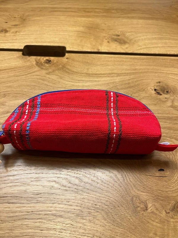 Trousse rouge et bleu