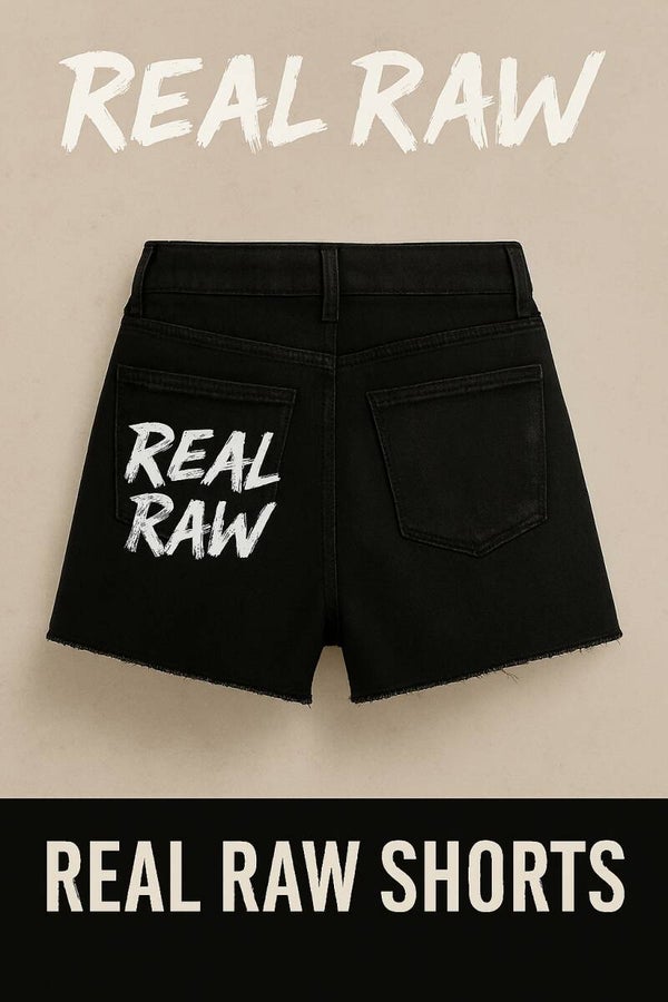 Real Raw jean shorts