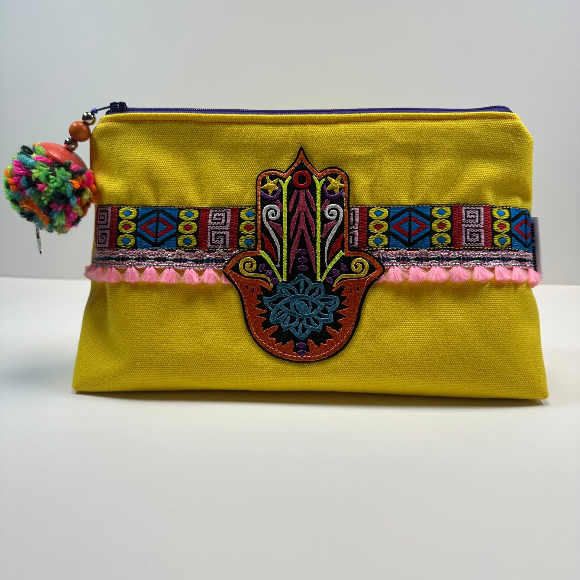 Toilettas Large Hamsa Yellow