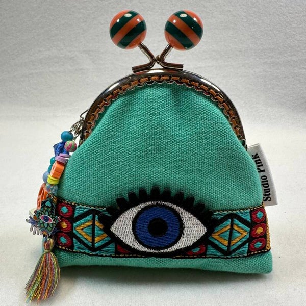 Beugelportemonnee Evil Eye Mint