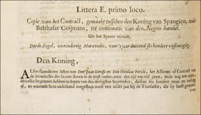 Asiento: over de Hollanders en de slavenhandel in de 17de eeuw.