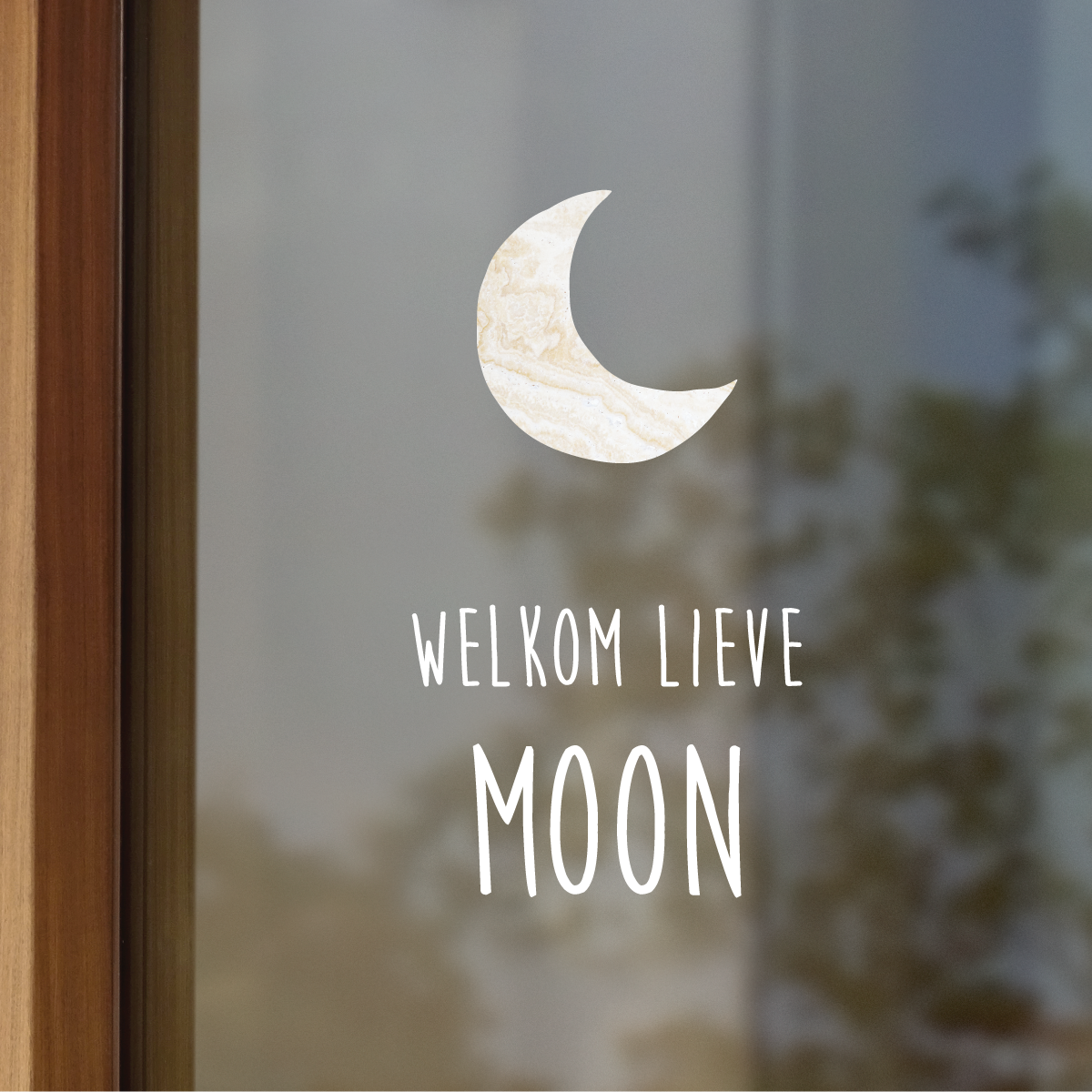 Geboortesticker Moon