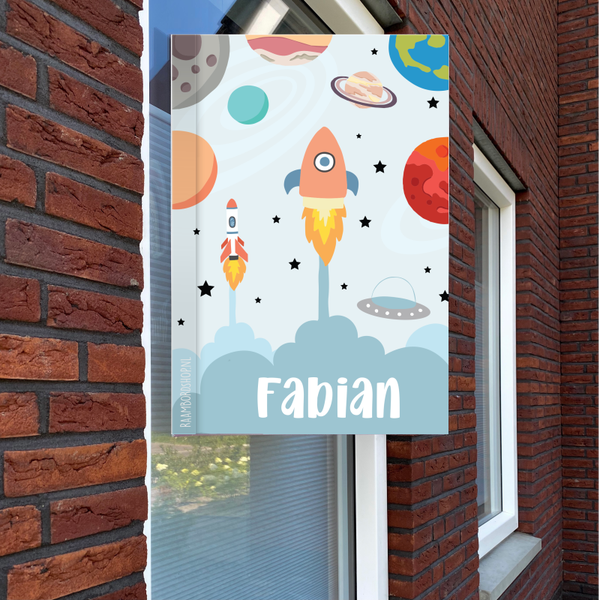 Geboortebord ruimtereis