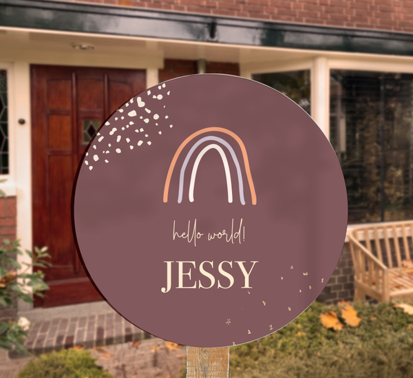 Geboortebord tuin Jessy