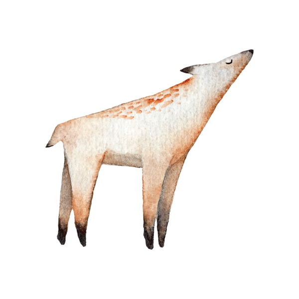 Muursticker hert groot