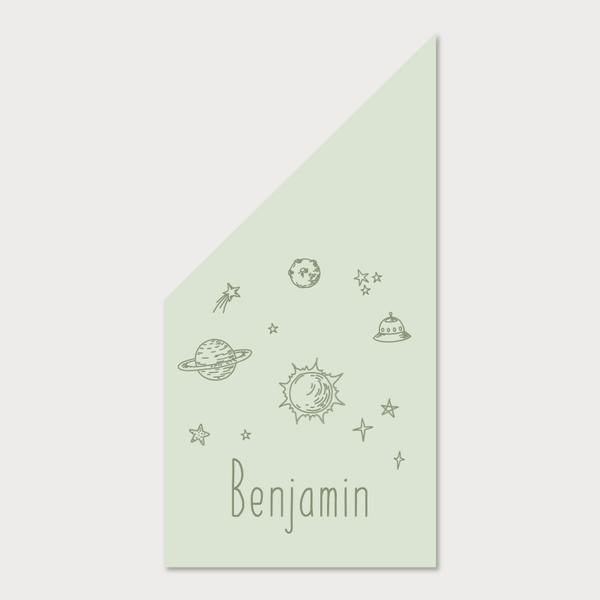 Kiosk geboortevlag planeten