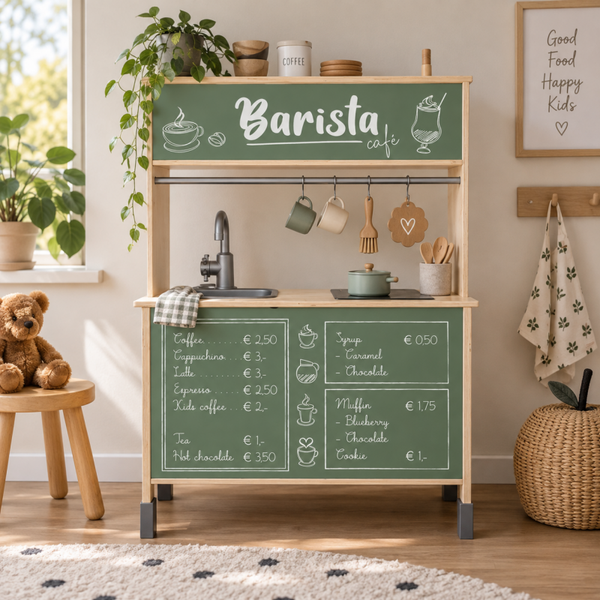 IKEA DUKTIG stickers Barista Café