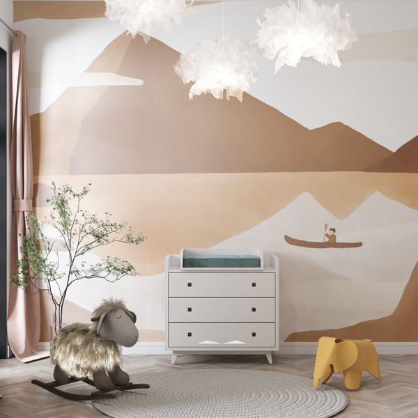 Behang art mountains