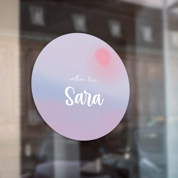 Geboortesticker sunset