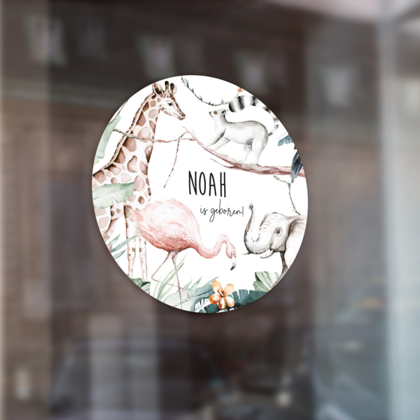 Geboortesticker animals