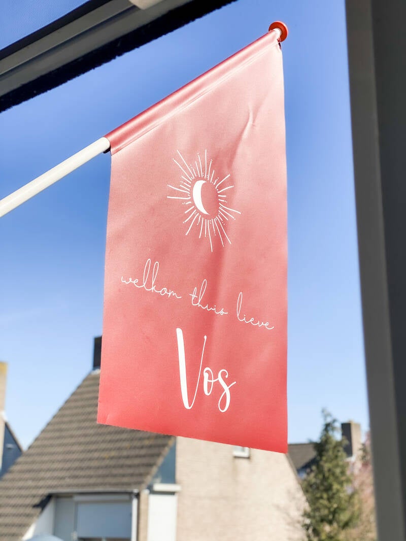 Geboortevlag met naam