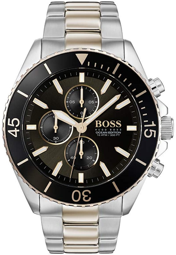 Montre Hugo Boss Homme Océan 1513705 bracelet acier bicolore