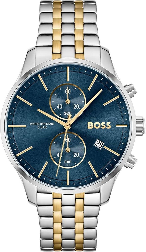 Montre Homme Hugo Boss Associate 1513976 chronographe cadran bleu