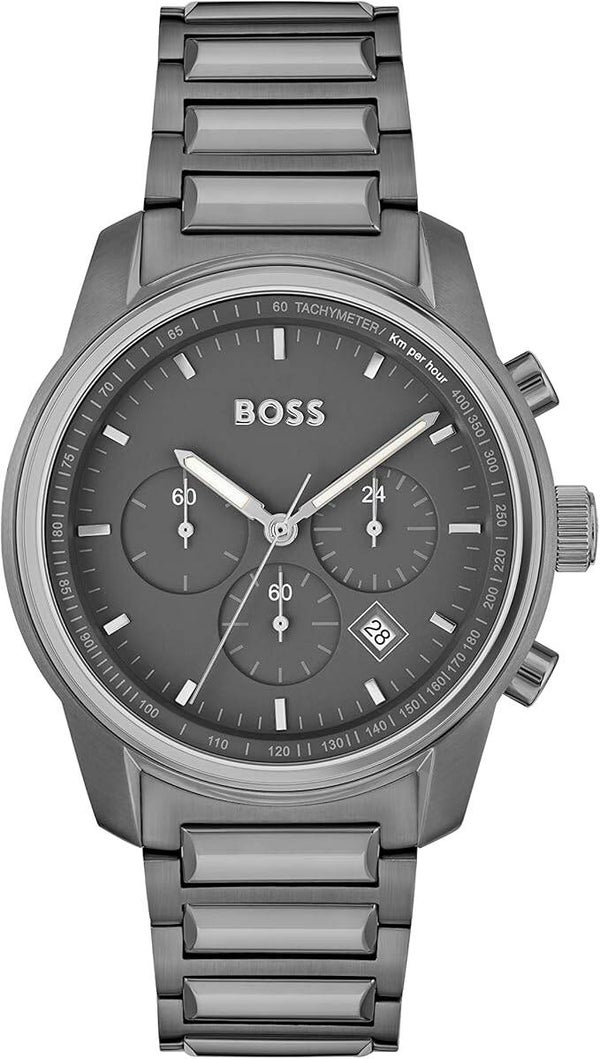 Montre Hugo BOSS Homme avec Bracelet en Acier Inoxydable Gris - 1514005