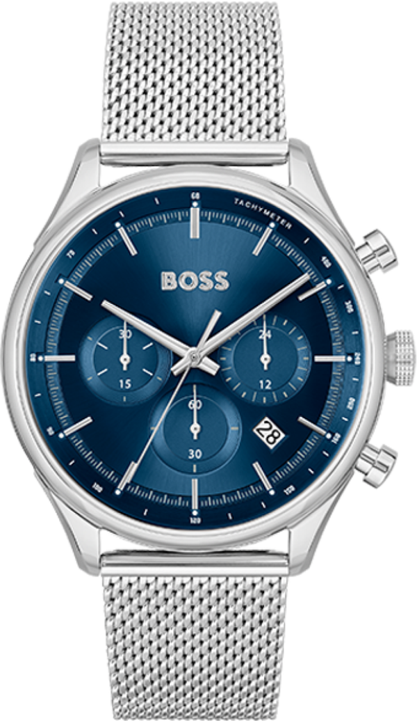Montre Hugo Boss Gregor 1514052 cadran bleu bracelet acier