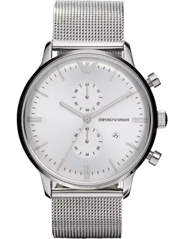 Montre Emporio Armani Homme Classic AR0390 bracelet maille milanaise