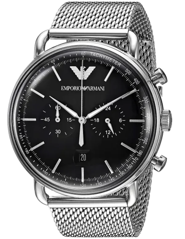 Montre Emporio Armani Homme  Aviator AR11104 Maille Milanaise