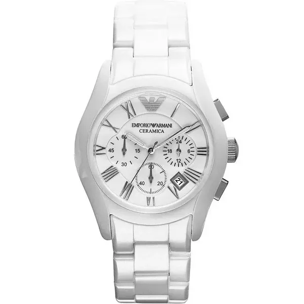 Montre Emporio Armani Homme AR1403 en céramique blanche