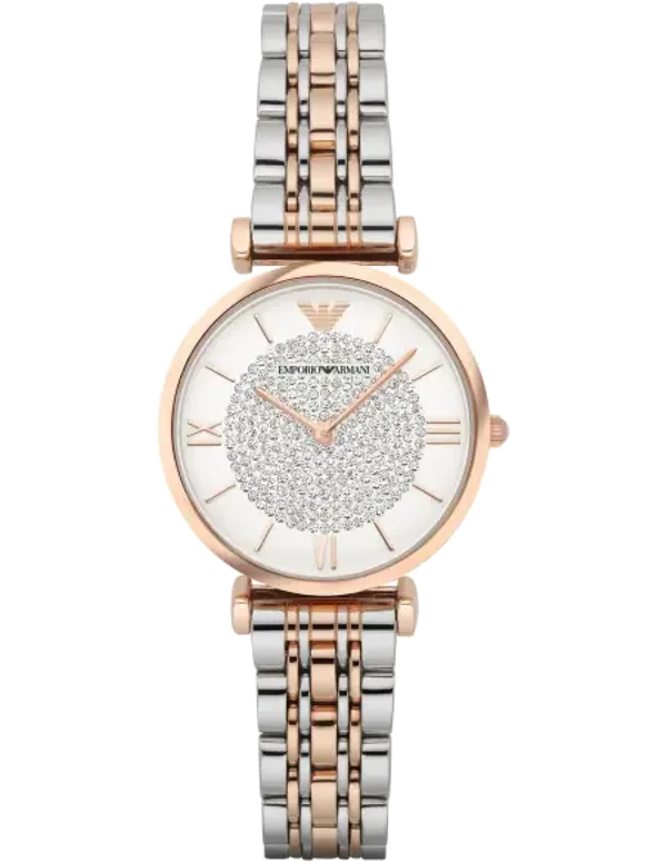 Montre Emporio Armani Femme  Gianni T-Bar AR1926 Bracelet acier bi-colore