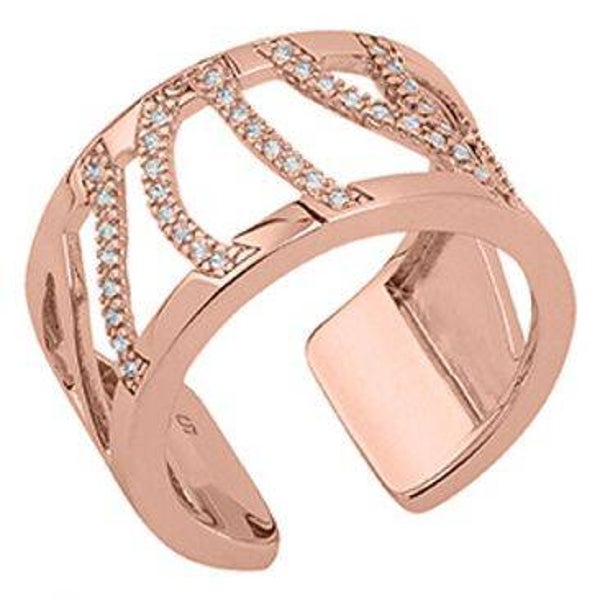 Bague finition or rose 12 mm Les Georgettes - Perroquet Précieuses Taille 52