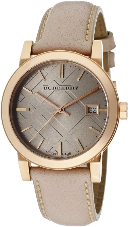 Montre Femme Burberry City BU9109 Bracelet en cuir beige