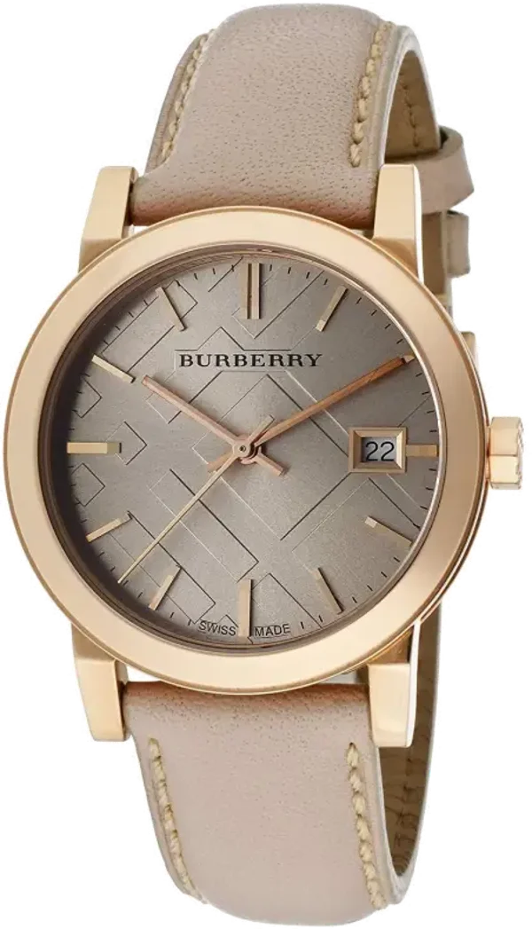 Montre Femme Burberry City BU9109 Bracelet en cuir beige