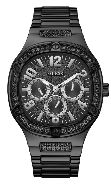 Montre Homme Guess Duke GW0576G3 bracelet acier noir cadran multifonction